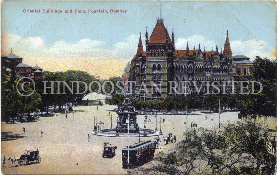 /data/Original Prints/Views of  Old Bombay - Special Series/Oriental Buildings and Flora Fountain, Bombay.jpg